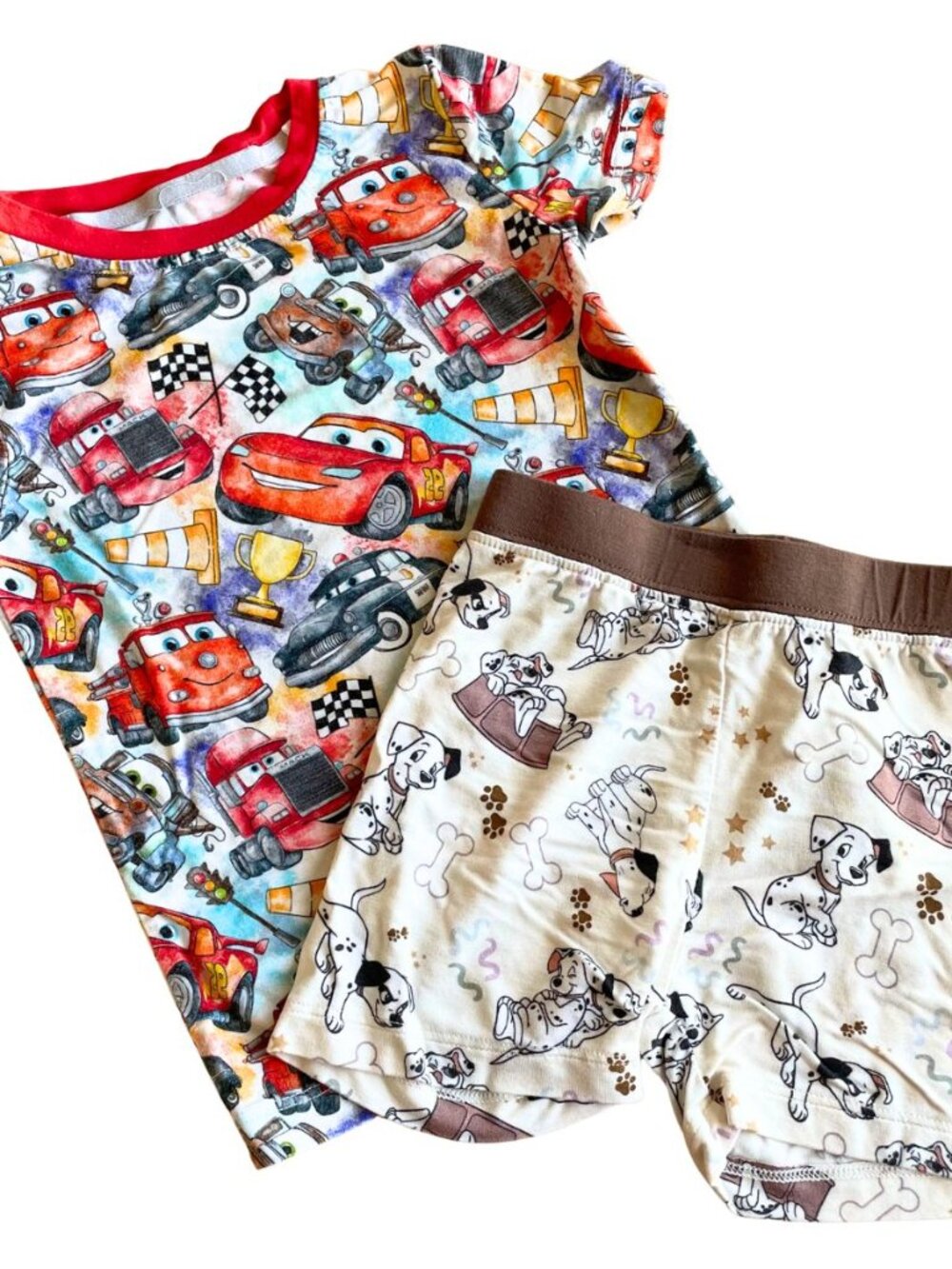 Entire Closet $5! Bamboo Bliss Boutique Disney Cars & 101 Dalmatians PJs Shorts